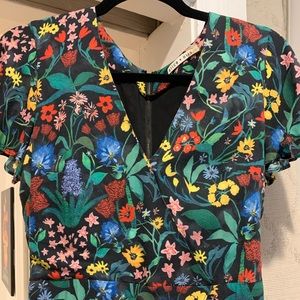 Alice and Olivia floral wrap dress